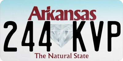 AR license plate 244KVP