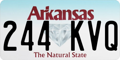 AR license plate 244KVQ