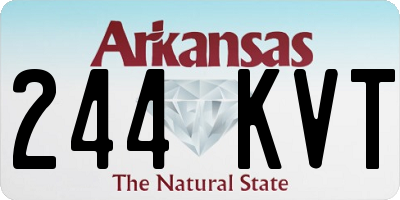 AR license plate 244KVT