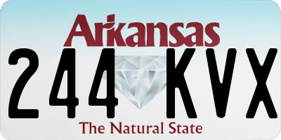 AR license plate 244KVX