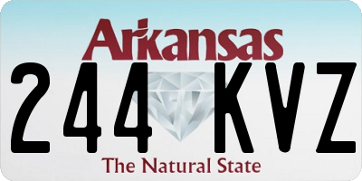 AR license plate 244KVZ