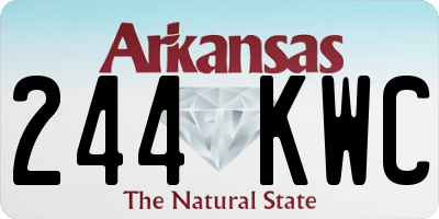 AR license plate 244KWC
