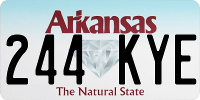 AR license plate 244KYE