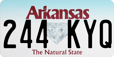 AR license plate 244KYQ
