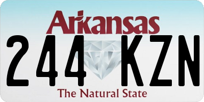 AR license plate 244KZN