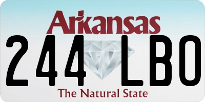 AR license plate 244LBO