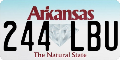 AR license plate 244LBU