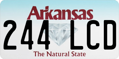 AR license plate 244LCD