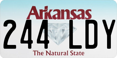 AR license plate 244LDY
