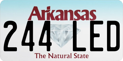 AR license plate 244LED