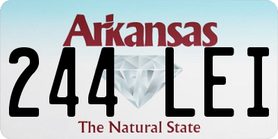 AR license plate 244LEI