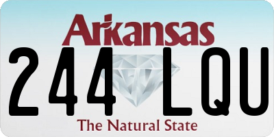 AR license plate 244LQU