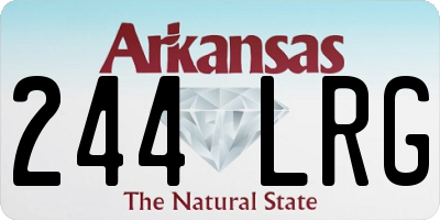 AR license plate 244LRG