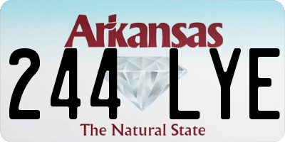 AR license plate 244LYE