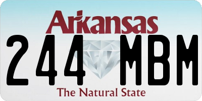AR license plate 244MBM