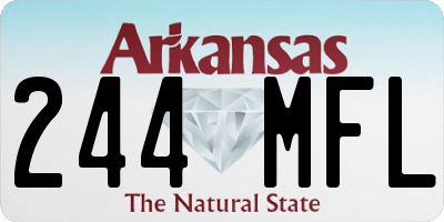 AR license plate 244MFL