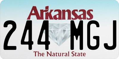 AR license plate 244MGJ