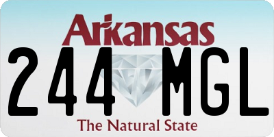 AR license plate 244MGL