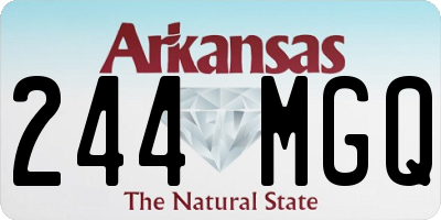 AR license plate 244MGQ