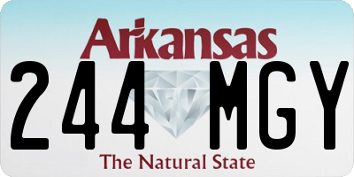AR license plate 244MGY