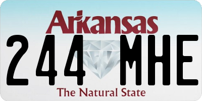 AR license plate 244MHE