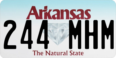 AR license plate 244MHM