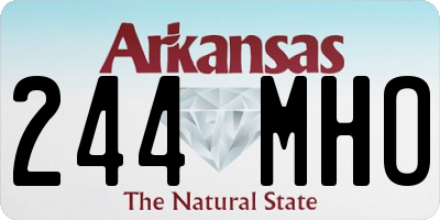 AR license plate 244MHO