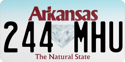AR license plate 244MHU