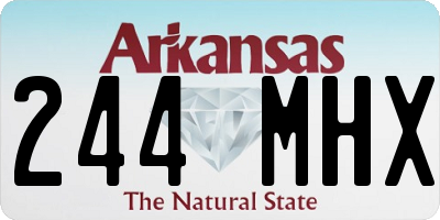 AR license plate 244MHX