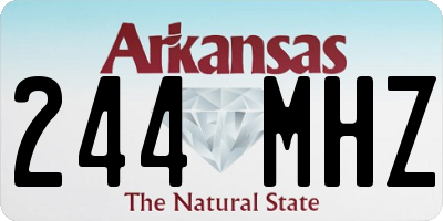 AR license plate 244MHZ