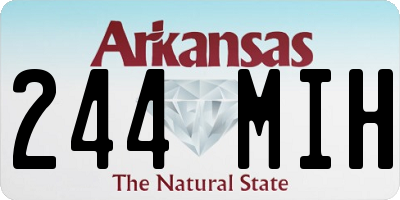 AR license plate 244MIH