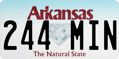 AR license plate 244MIN
