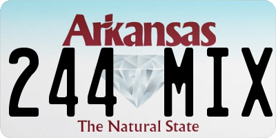 AR license plate 244MIX