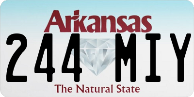 AR license plate 244MIY