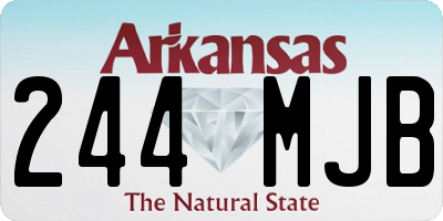 AR license plate 244MJB