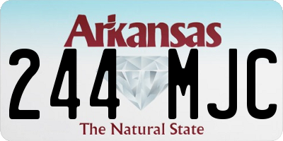 AR license plate 244MJC