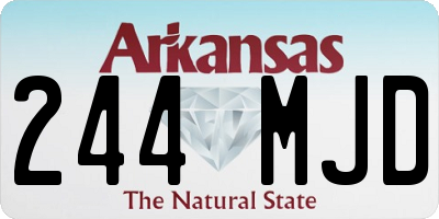 AR license plate 244MJD