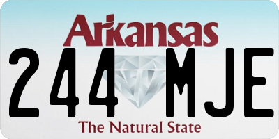 AR license plate 244MJE