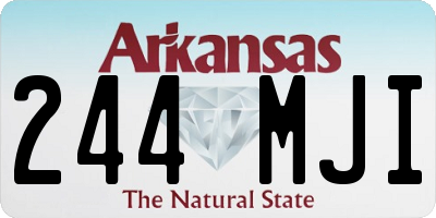 AR license plate 244MJI