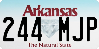 AR license plate 244MJP
