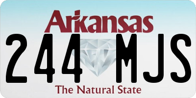 AR license plate 244MJS
