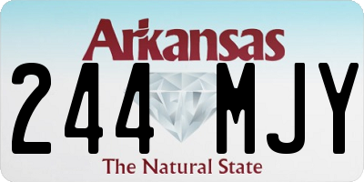 AR license plate 244MJY