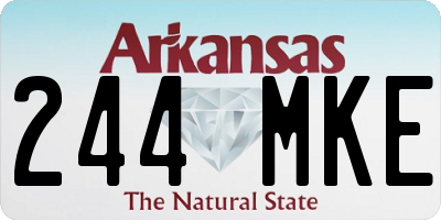 AR license plate 244MKE