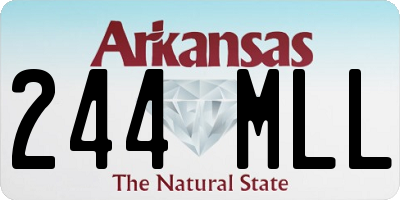 AR license plate 244MLL