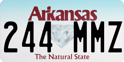 AR license plate 244MMZ