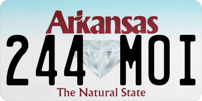 AR license plate 244MOI
