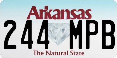 AR license plate 244MPB