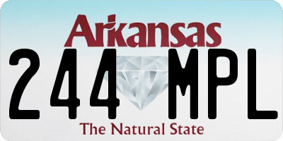 AR license plate 244MPL