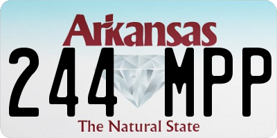 AR license plate 244MPP
