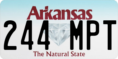 AR license plate 244MPT
